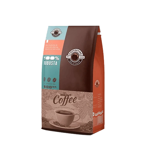 Branded coffee packaging bags with colorful printing and decent matt finish
