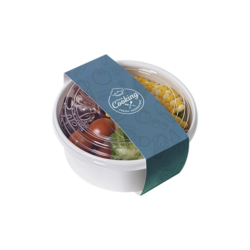 Colorful branded packaging for crayons with soft touch lamination and die-cut window