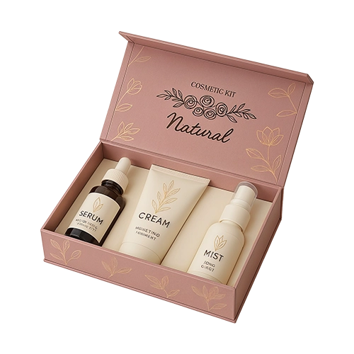 Colorful branded packaging for crayons with soft touch lamination and die-cut window