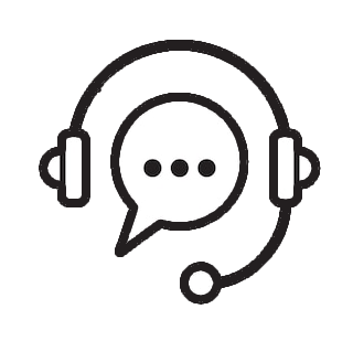 support service thin line icon