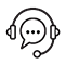 support service thin line icon